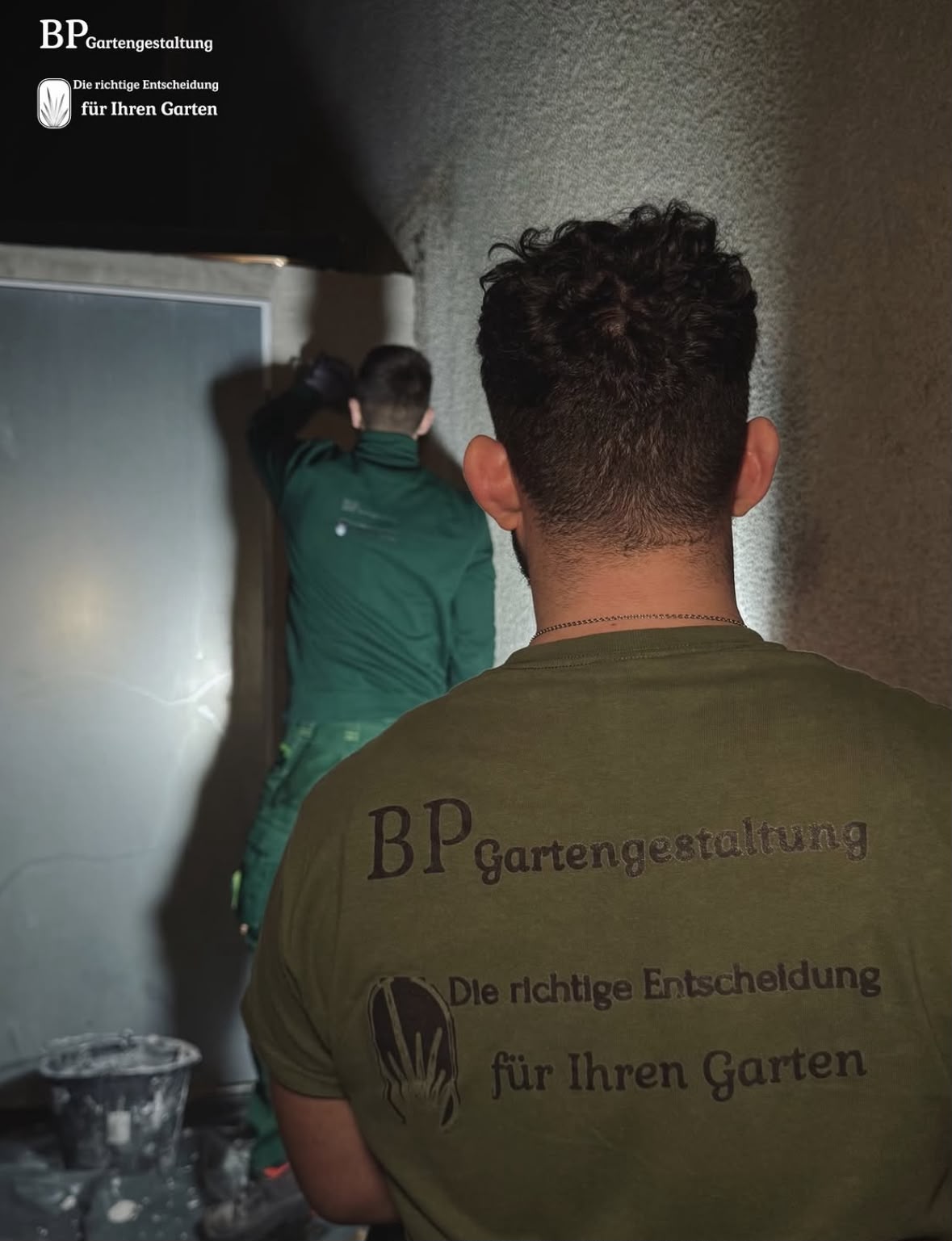 BP-Gartengestaltung-Team im Einsatz